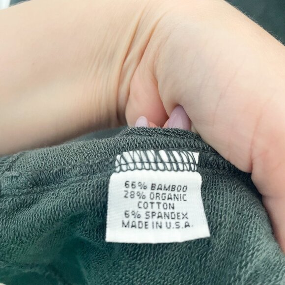 Bryn Walker Asymmetric Hem Linen Long-Sleeve Tunic Top in Teal Blue, Size Small - Picture 6 of 9